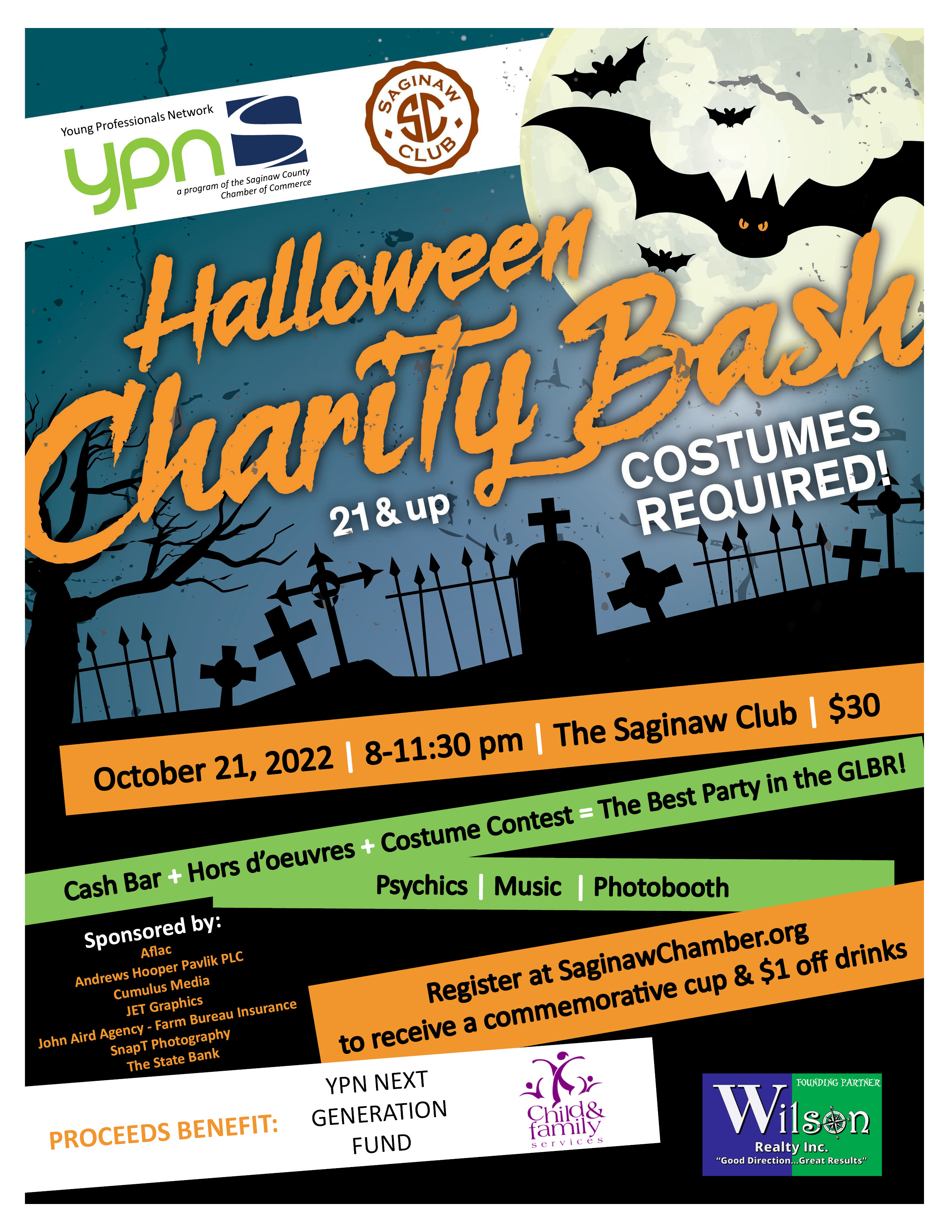Halloween Charity Bash Invite 2022